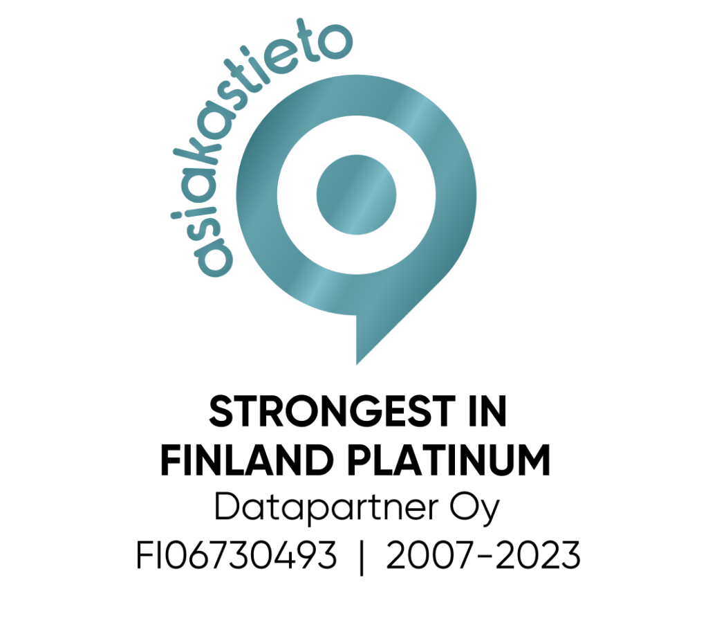 Asiakastieto Strongest in Finland Platinum DataPartner Oy