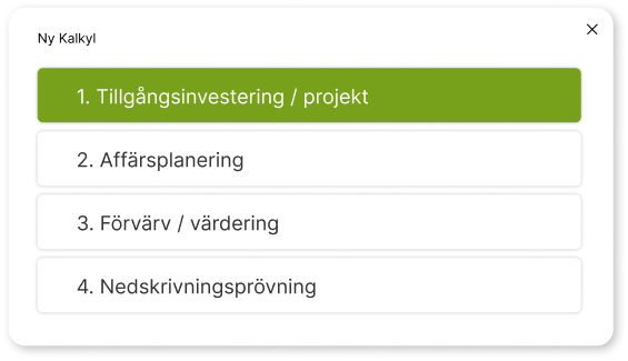 Invest for Excel new calculation file window SE