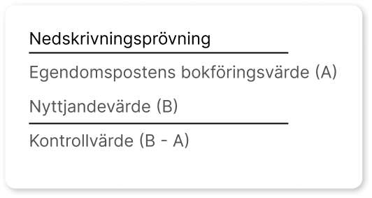 Impairment testing SE
